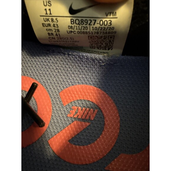 Nike Womens Epic React Flyknit 2 BQ8927-003 Black Running Shoes Sneakers Sz 11 - Picture 11 of 11